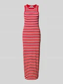 Sukienki - Sukienka midi z efektem prążkowania - miniaturka - grafika 1