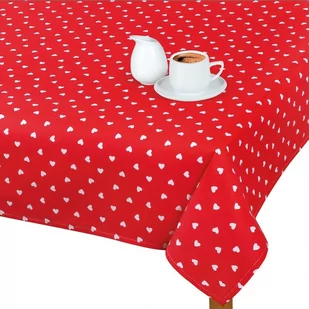 Bellatex Obrus Adéla Serduszka czerwony, 70 x 70 cm, 70 x 70 cm, 70 x 70 cm - Obrusy i serwetki - miniaturka - grafika 1