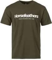 Koszulki męskie - t-shirt HORSEFEATHERS QUARTER T-SHIRT Burnt Olive - miniaturka - grafika 1