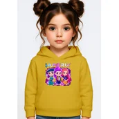 Bluzy dla dziewczynek - BLUZA DZIECIĘCA K-POPOWE ŁOWCZYNIE DEMONÓW HUNTRIX 110-116 Z KAPTUREM - miniaturka - grafika 1