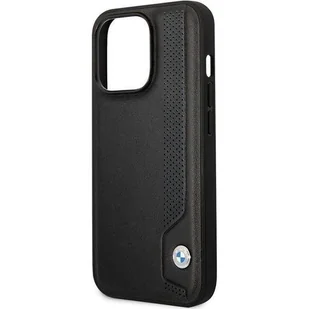 Etui BMW BMHCP14L22RBDK iPhone 14 Pro 6,1" czarny/black hardcase Leather Blue Dots - Etui i futerały do telefonów - miniaturka - grafika 6