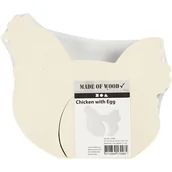 Decoupage - Creativ Company A S Kura z jajkiem, sklejka - miniaturka - grafika 1