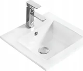 Umywalki - Umywalka Mexen Mexen Stella umywalka wpuszczana w blat 41 x 41 cm biała - 25454100 - miniaturka - grafika 1