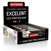 Batoniki - Nutrend - Excelent 25% Protein Bar, Czekolada Kokos, 18 batonów - miniaturka - grafika 1