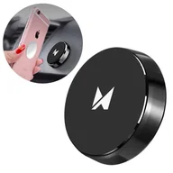 Uchwyty samochodowe do telefonów - Wozinsky Wozinsky samoprzylepny magnetyczny uchwyt samochodowy na deskę rozdzielczą czarny (WMH-02) WMH-02 - miniaturka - grafika 1
