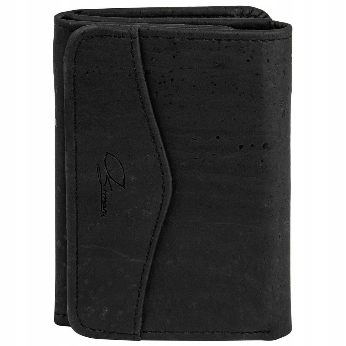 SIMARU Portfel Damski Korkowy RFID Ochrona Czarny