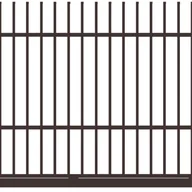 Ogrodzenia - Polbram Brama przesuwna bez przeciwwagi Majorka 4x1,5 m prawa brązowa automat - miniaturka - grafika 1