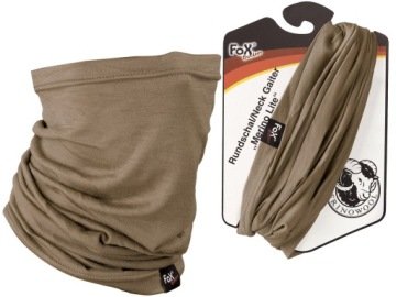 Chusta Ochronna Komin Termoaktywny Szal Mfh Fox Wełna Merino Lite Coyote