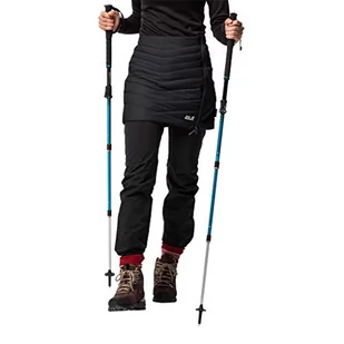 Jack Wolfskin Damska spódnica narciarska, wiatroszczelna czarny czarny l - Spódnice - miniaturka - grafika 1