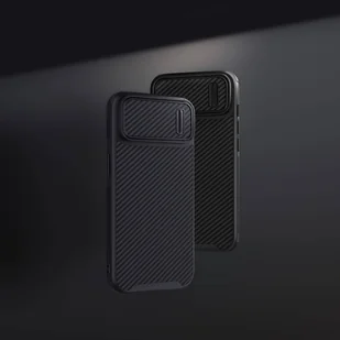 Nillkin Synthetic Fiber S Case etui iPhone 14 Pro Max z osłoną na aparat czarny - Etui i futerały do telefonów - miniaturka - grafika 7
