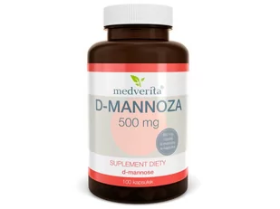 Medverita Medverita, D-mannoza, 500 mg, 100 kapsułek - Witaminy i minerały dla sportowców - miniaturka - grafika 1