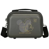 Kosmetyczki, organizery i kuferki - Disney Mickey Outline Neceser Adaptacyjny z Obudowa na messenger Czarny 29x21x15 cms Sztywny ABS 9,14L 0,6 kg, czarny, kosmetyczka z paskiem na ramię - miniaturka - grafika 1
