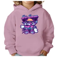 Bluzy dla dziewczynek - BLUZA DZIECIĘCA Z KAPTUREM 67 SIX SEVEN VIRAL 110-116 DLA DZIECKA PREZENT - miniaturka - grafika 1
