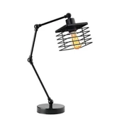 Lampy stojące - Lampka biurkowa industrialna z regulacją kąta padania światła CABULO LOFT bialy, biały   - miniaturka - grafika 1