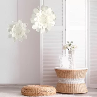 KWIAT FLORE 731 ŚR. KWIAT 42 CM ŚRODEK 8 CM BIAŁY - Sztuczne kwiaty - miniaturka - grafika 1