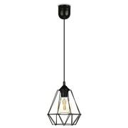 Lampy sufitowe - HowHomely Lampa wisząca HowHomely Lampa wisząca Paris Diamond 19 cm czarna HH-PD-19-B - miniaturka - grafika 1