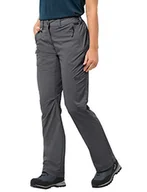 Spodnie damskie - Jack Wolfskin Activate Light Pants Women spodnie damskie, odporne na działanie wody, elastyczne, oddychające, wiatroszczelne, outdoorowe spodnie softshell, spodnie do wędrówek, Dark Iron, 34 - miniaturka - grafika 1