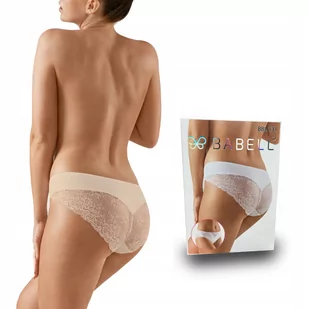 Babell BBL 131 Koronkowe Figi bawełna Beżowy S - Bielizna nocna - miniaturka - grafika 1