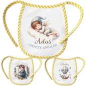 Śliniaki i fartuszki - ŚLINIAK niemowlęcy z Imieniem Prezent Dodatek do Wyprawki Dziecięcej - miniaturka - grafika 1