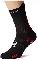 Skarpetki damskie - COMPRESSPORT Skarpety Unisex Dorosły, Black/Red, 35-38 EU - miniaturka - grafika 1