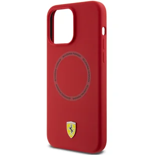Ferrari FEHMP15XSBAR iPhone 15 Pro Max 6.7" czerwony/red hardcase Silicone Printed Ring MagSafe - Etui i futerały do telefonów - miniaturka - grafika 11