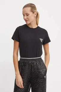 Guess t-shirt ANN damski kolor czarny V4BI19 J1314 - Koszulki sportowe damskie - miniaturka - grafika 1