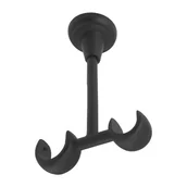 Karnisze - CITY wspornik sufitowy podwójny 25/19 mm czarny - miniaturka - grafika 1