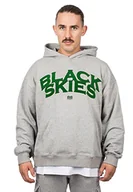 Bluzki damskie - Blackskies Bluzka z kapturem o wadze ciężkiej Oversize | Streetwear Luxury Sweers Men's Ladies Sweter Sweter z stadem, Bluza z kapturem Szary-Grün, L - miniaturka - grafika 1