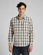 Koszule męskie - Męska Koszula Materiałowa Lee Worker Shirt Service Sand L68Hkloy-Xl - miniaturka - grafika 1
