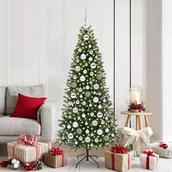 Bombki - vidaXL Zestaw Bombek Choinkowych 120 pcs Srebrny Z tworzywa sztucznego - miniaturka - grafika 1