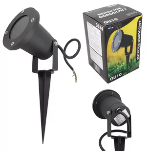 LVT Lampa Ogrodowa Led Reflektor Czarna OO0654 - Lampy ogrodowe - miniaturka - grafika 1