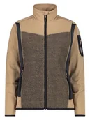 Kurtki i kamizelki sportowe damskie - CMP Kurtka hybrydowa w kolorze beżowo-czarnym - miniaturka - grafika 1