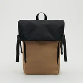 Plecaki - Reserved - Plecak z pojemnymi kieszeniami - Beżowy - miniaturka - grafika 1