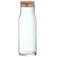 Karafki - Szklana karafka z korkiem do wody, soku, mleka - 1000 ml - miniaturka - grafika 1