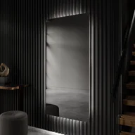 Lustra - Pionowe prostokątne niestandardowe lustro LED Oświetlenie łazienkowe (80x170cm) Chłodna biel 7000K - miniaturka - grafika 1