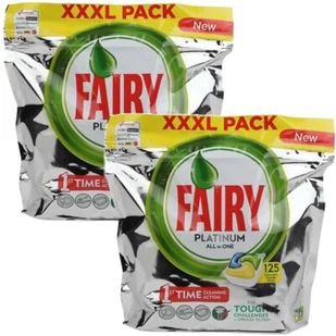 Fairy Kapsułki do zmywarek Platinum All One Lemon 250 szt - Środki do zmywarek - miniaturka - grafika 1