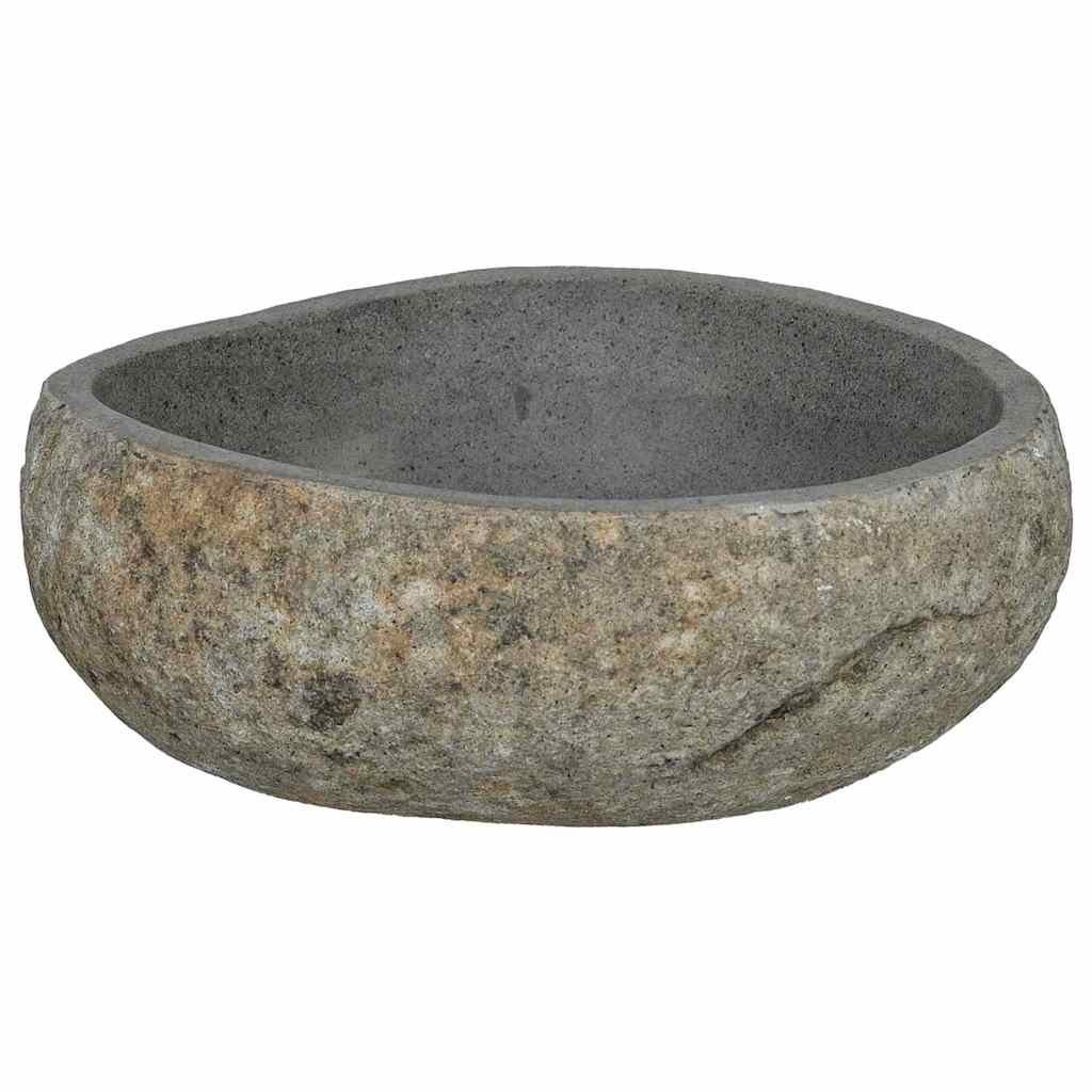 vidaXL Umywalka Jasnoszary (38-45) x (30-35) x 15 cm Kamień rzeczny