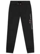 Spodnie i spodenki dla chłopców - Tommy Hilfiger Spodnie dresowe Essential KS0KS00214 Czarny Regular Fit - miniaturka - grafika 1