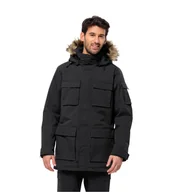 Kurtki męskie - Męska parka Jack Wolfskin GLACIER CANYON PARKA black - XXXL - miniaturka - grafika 1