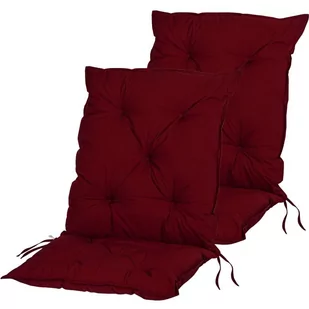 STILISTA Zestaw 2 poduszek do niskich krzeseł, ciemnoczerwon - Poduszki na krzesła - miniaturka - grafika 1