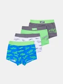 Majtki dla dzieci - Sinsay - Bokserki 4 pack Hot Wheels - szary - miniaturka - grafika 1