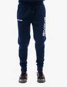 Spodnie męskie - Givova Givova Spodnie męskie z bawełny Mod. Moon spodnie treningowe niebieski niebieski XS P011 - miniaturka - grafika 1