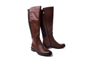 CAPRICE 9-25513-29 cognac comb, kozaki damskie - Caprice - Kozaki damskie - miniaturka - grafika 1