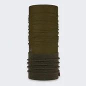 Apaszki i szaliki damskie - Komin wielofunkcyjny z polaru Buff Safety Polar Solid Military - miniaturka - grafika 1