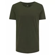 Koszulki męskie - Lee Męski t-shirt w kształcie Shaped Tee, Serpico Green, S - miniaturka - grafika 1
