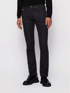 Spodnie męskie - BOSS Spodnie materiałowe Delaware3-1-20+ 50435156 Czarny Slim Fit - grafika 1