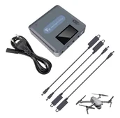 Akcesoria do drona - Ładowarka HUB dron DJI Mavic 2 / 2 Pro / Zoom 4-aku sieciowa szybka mocna - miniaturka - grafika 1