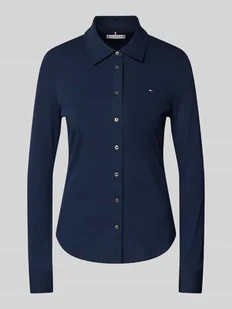 Bluzka koszulowa o kroju slim fit z długim rękawem model ‘1985’ - Bluzki damskie - miniaturka - grafika 1