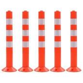 Wyposażenie miejsc publicznych - vidaXL Słupki drogowe z plastiku, 5 szt., 75 cm vidaXL - miniaturka - grafika 1