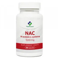 Suplementy naturalne - Medfuture NAC L-cysteina 500 mg 60 - kapsułek - miniaturka - grafika 1